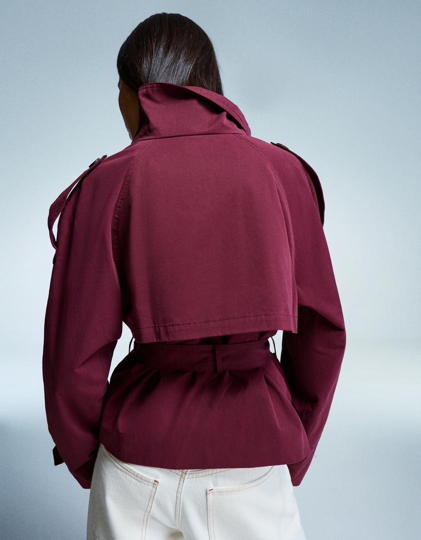 Cropped Trench Coat