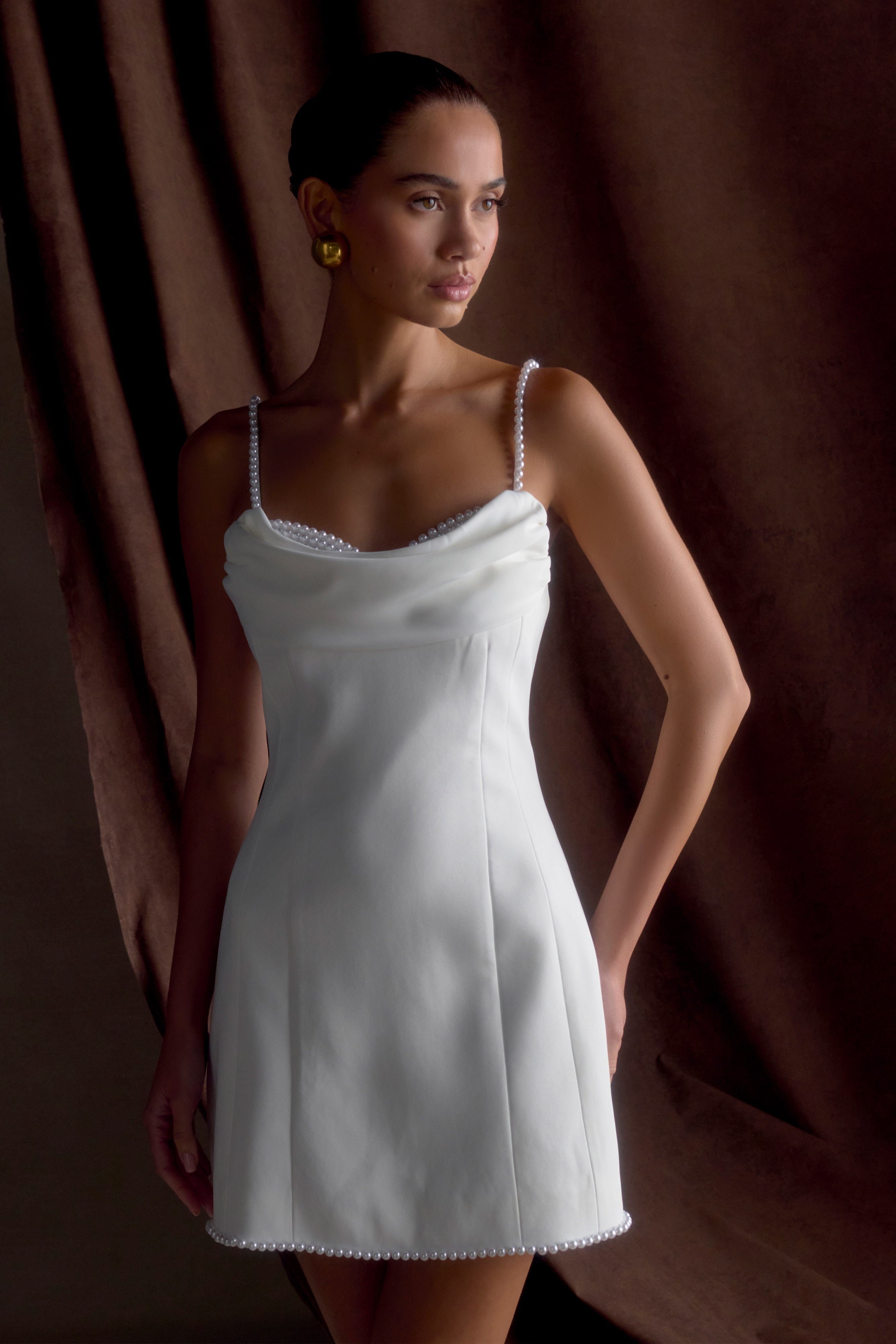 Modern Ivory Mini Dress