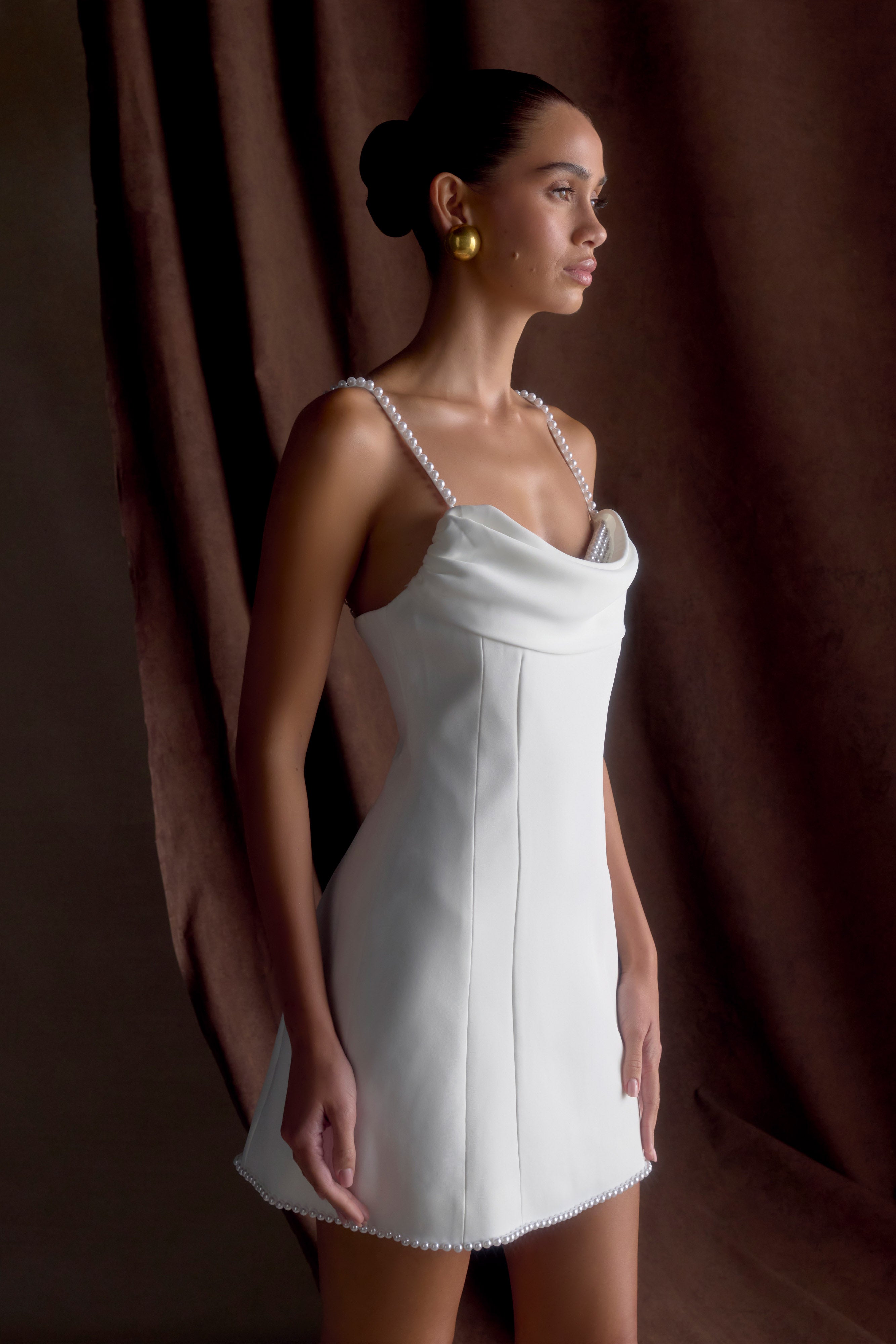 Modern Ivory Mini Dress