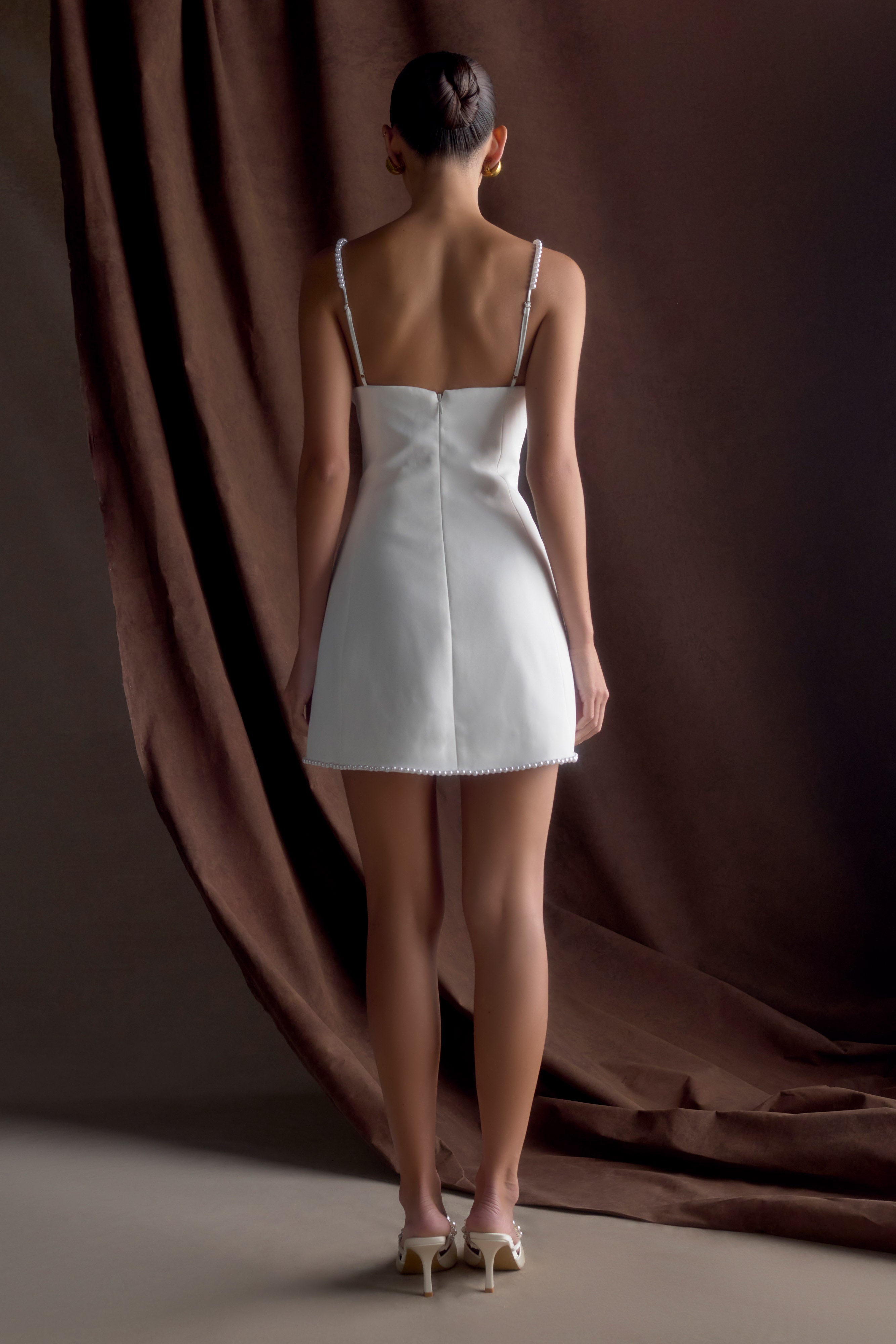 Modern Ivory Mini Dress