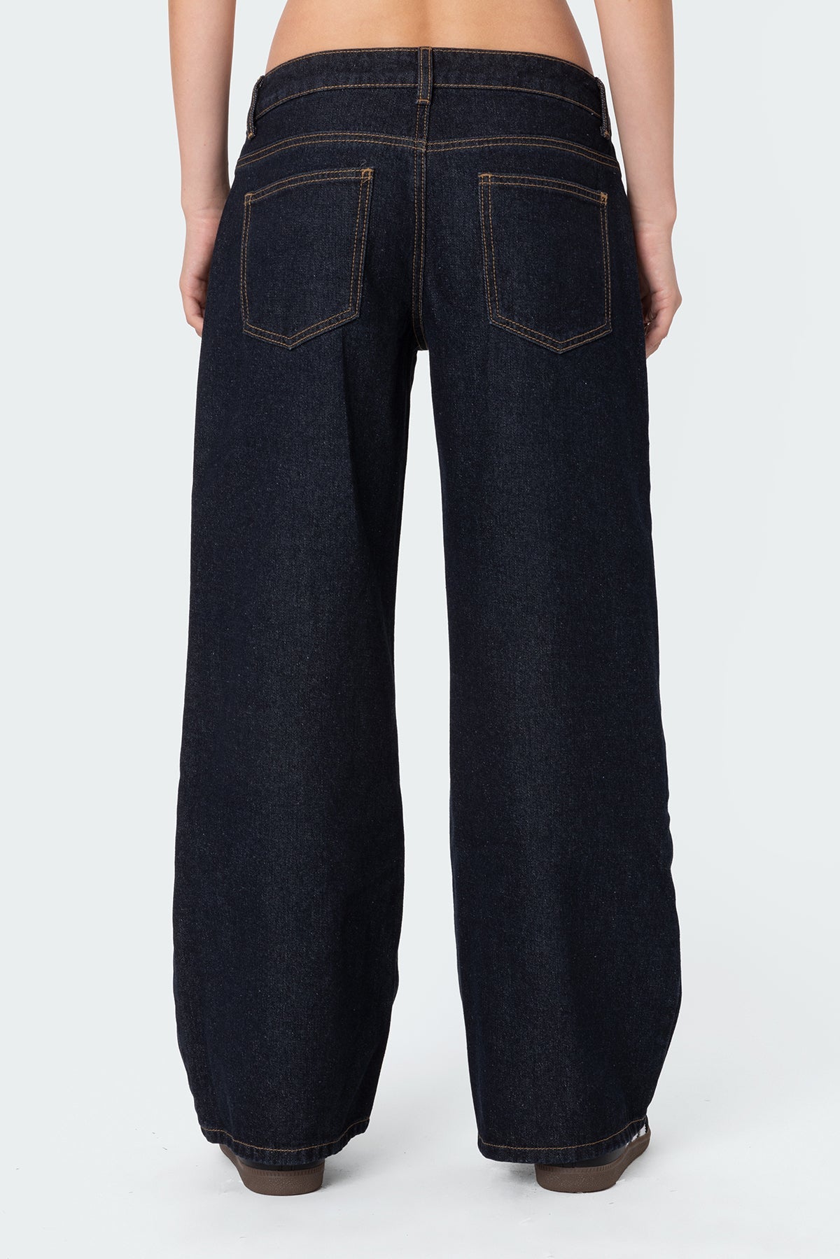 Washed Low Rise Jeans