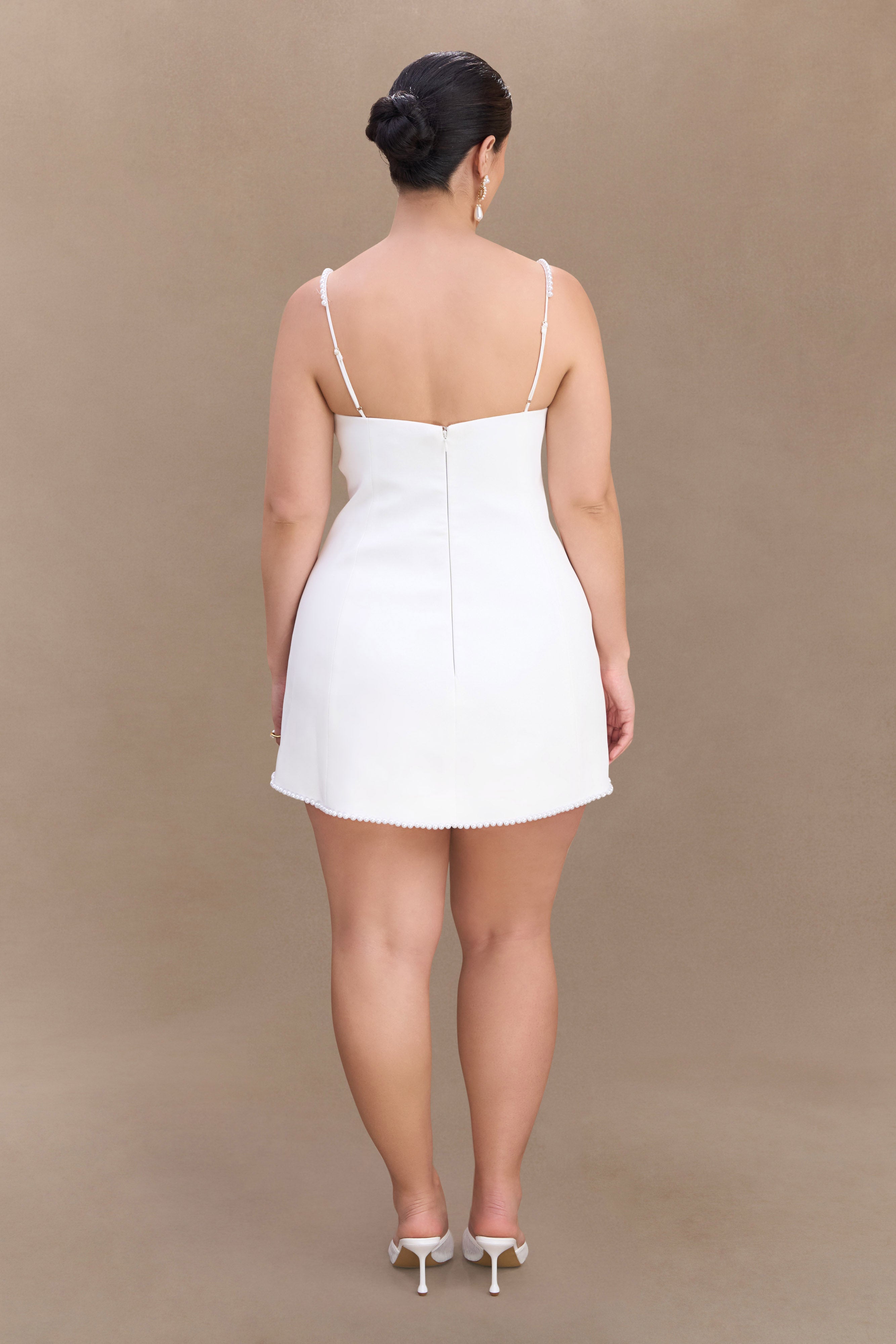 Modern Ivory Mini Dress