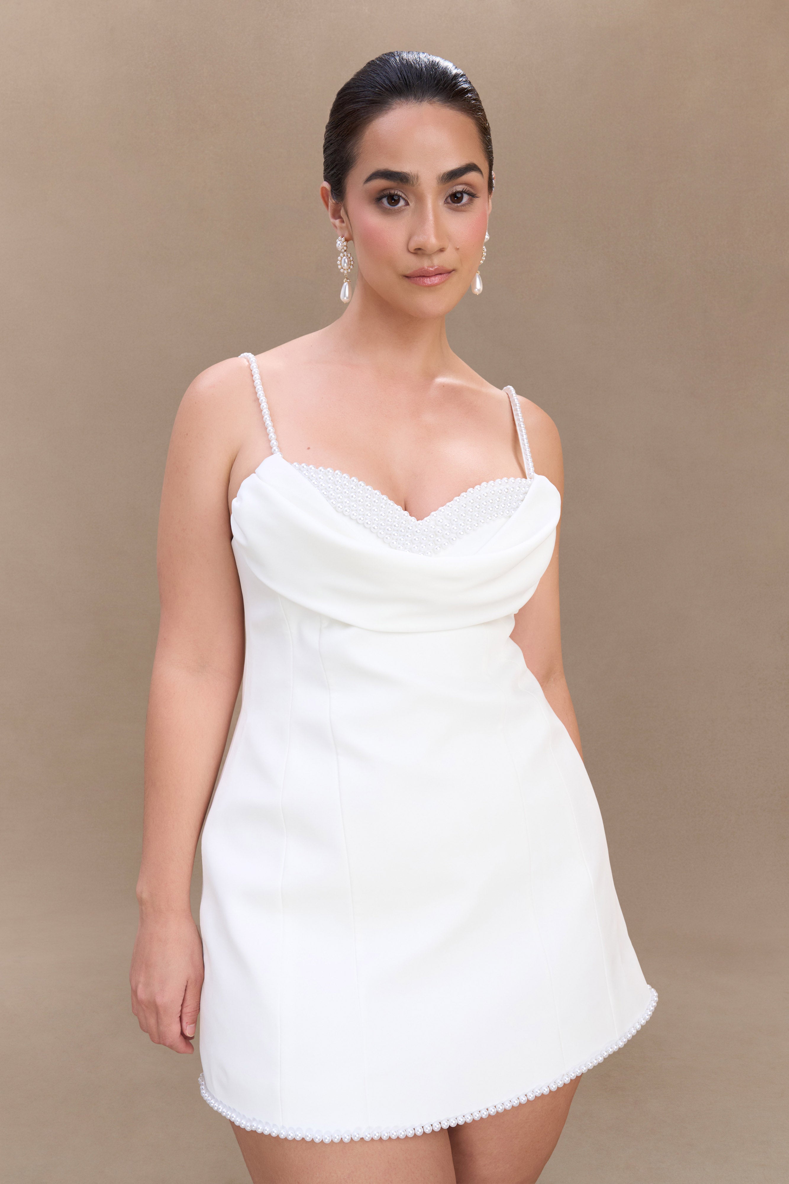 Modern Ivory Mini Dress