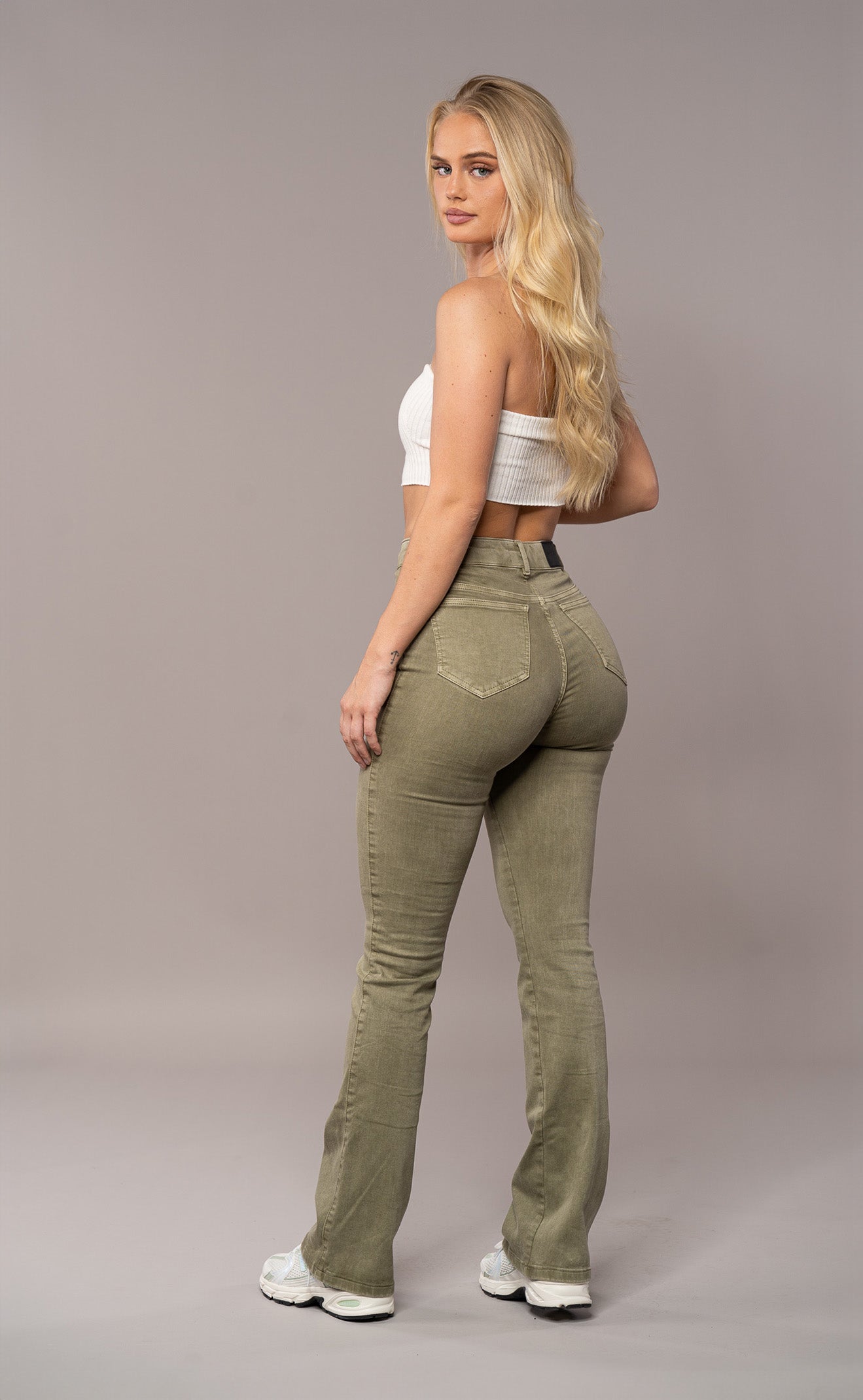 High Waist Flared Jeans