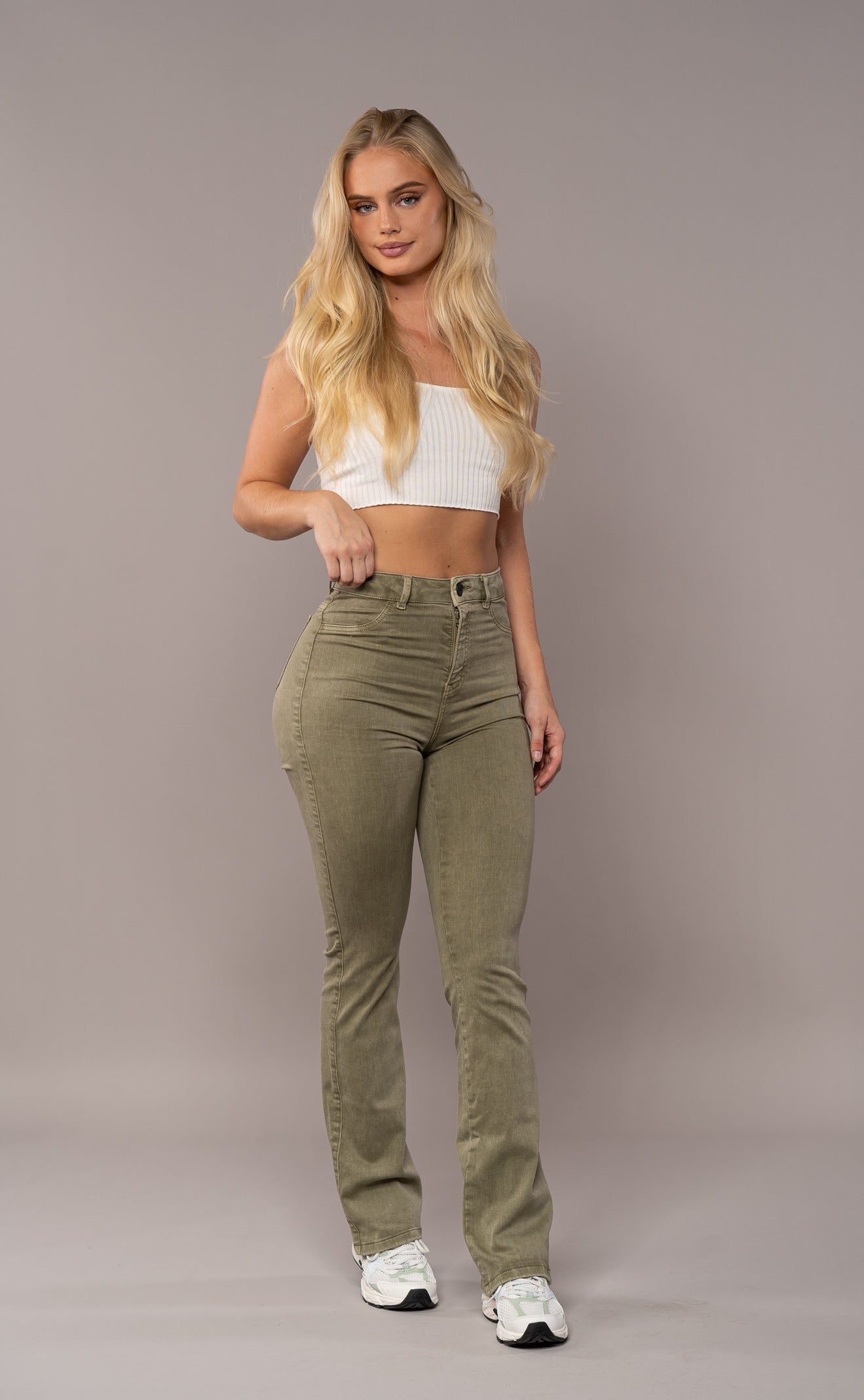 High Waist Flared Jeans